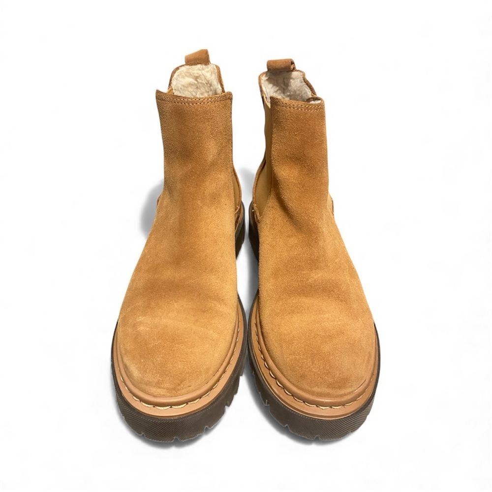 NWOB Danessa Leather Suede Chelsea Lug Sole Boots Made in Portugal Size 38/7.5 - Picture 2 of 7